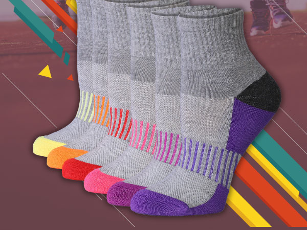 Women''s Quater Athletic Sports Socks