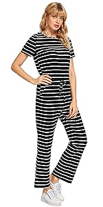 Stripe Jumpsuit