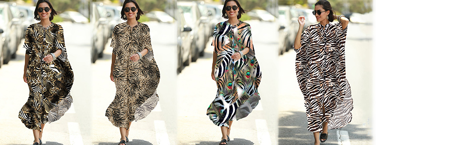 Zebra Print Caftans