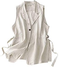 linen vest women