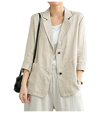 linen blazer women