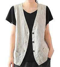 linen vest women