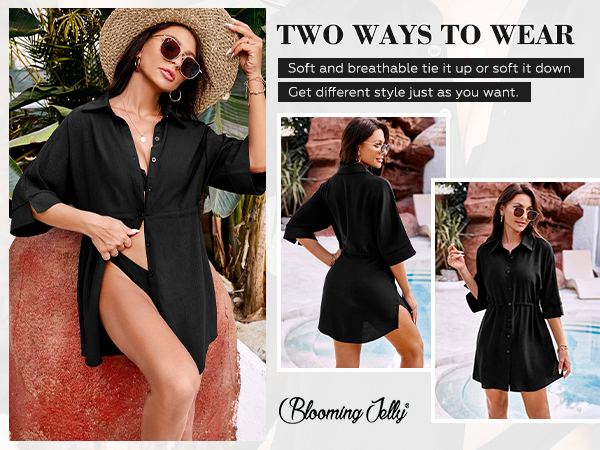 shirt dress coverups