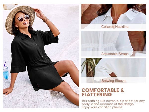 comfortable coverups