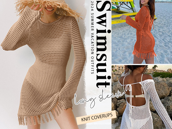 Swimsuit Crochet Swim Cover Up