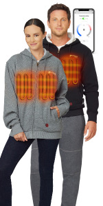 venture heat heated hoodie transit wiht bluetooth ap control