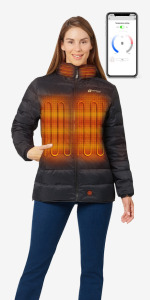 venture heat down heated jacket vest puffer 12v series