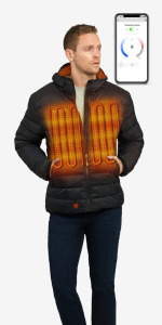 venture heat down heated jacket vest puffer 12v series