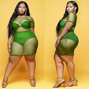 PLUS SIZE Women''s Sexy Swimsuit Cover Ups