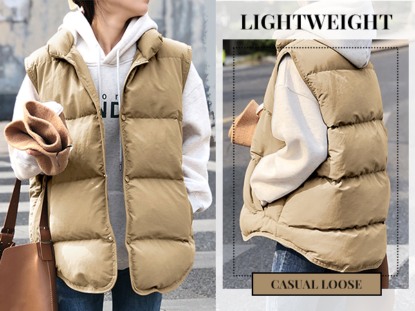 oversized puffer vest