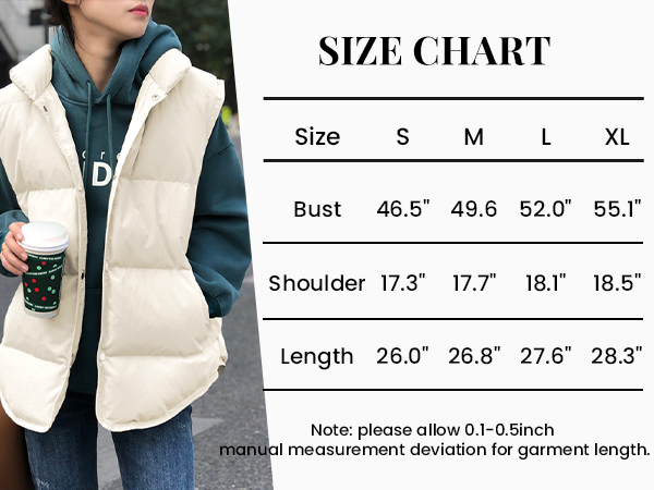 oversized puffer vest