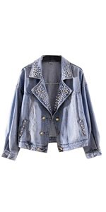 women denim blazer