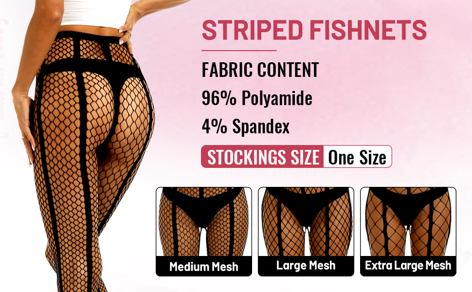 black panty hose fish net stockings