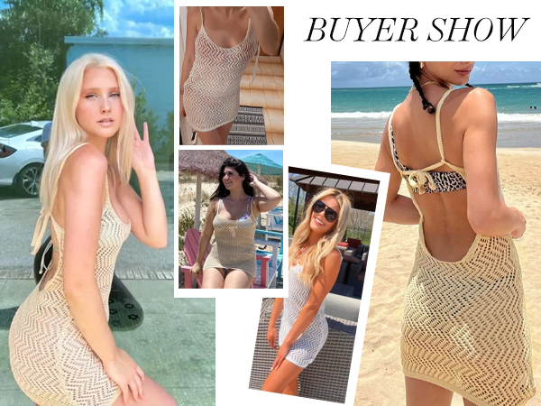 crochet swim cover up for women