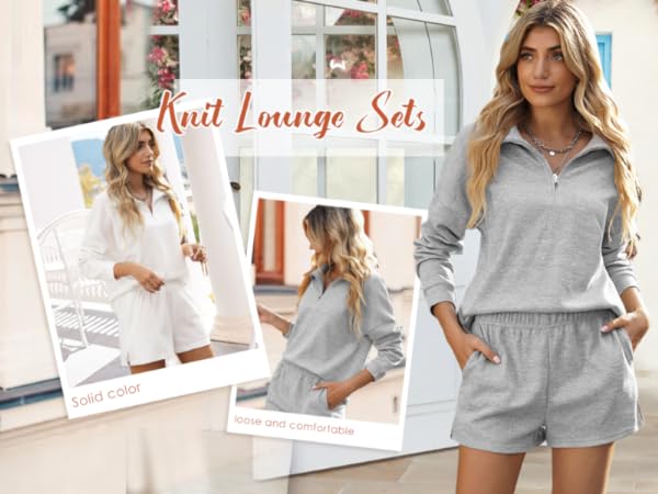 Waffle Knit Lounge Sets