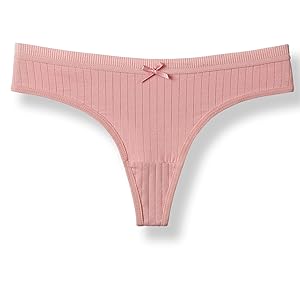  Women''s Breathable Cotton Thong Panties