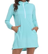 womens long sleeve tunic beach coverup dress for vacation travel