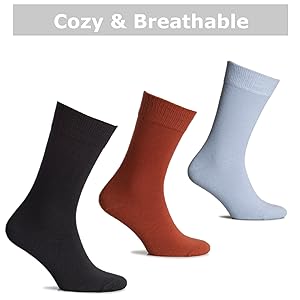 Womens Plain Color Wool Crew Socks