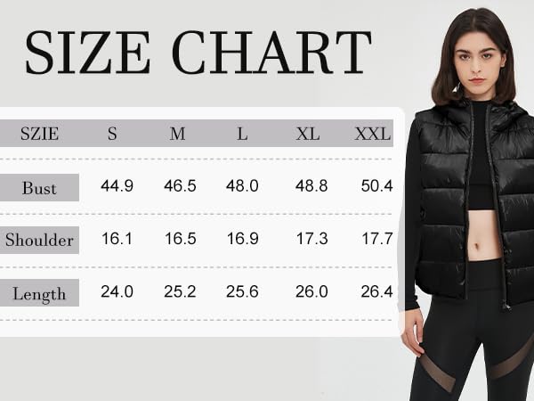 Women''s Hooded Shiny Insulated Puffer Vest