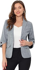 3/4 Sleeve Blazer