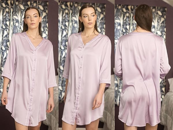 3/4 sleeve nightgown