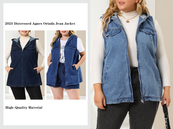 Plus Size Denim Jacket