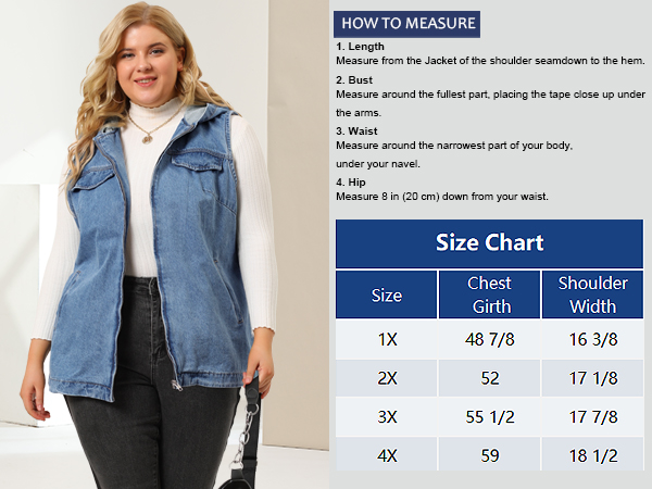 Plus Size Denim Jacket