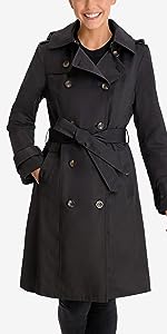 London Fog Double Breasted Trench Coat