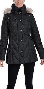 London Fog Quilted Puffer