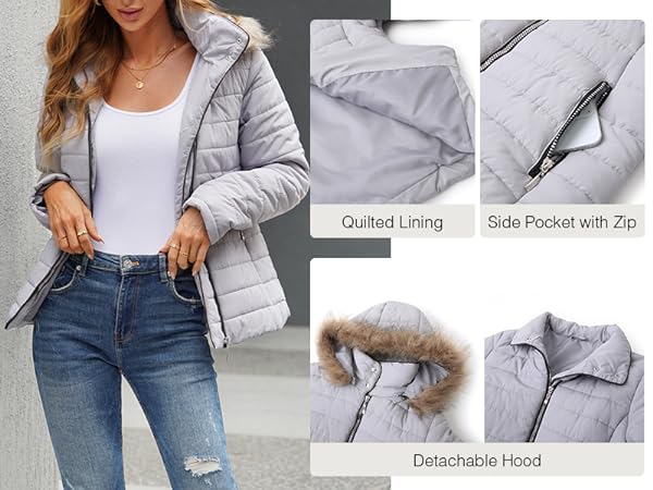 womens winter jacket with hoodies