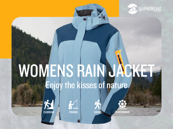 Womens rain jacket