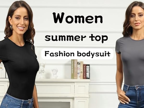 women bodysuit short sleeve long black black shapewear sexy suit white tank jumpsuit control tummy