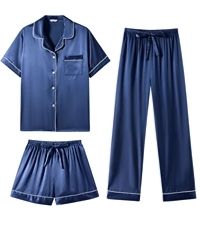 satin pajama set for women