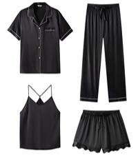 satin pajama set for women