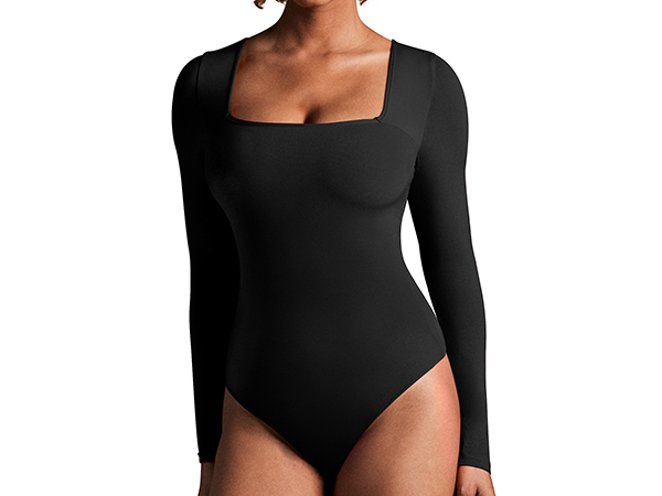 Square neck body suits for women