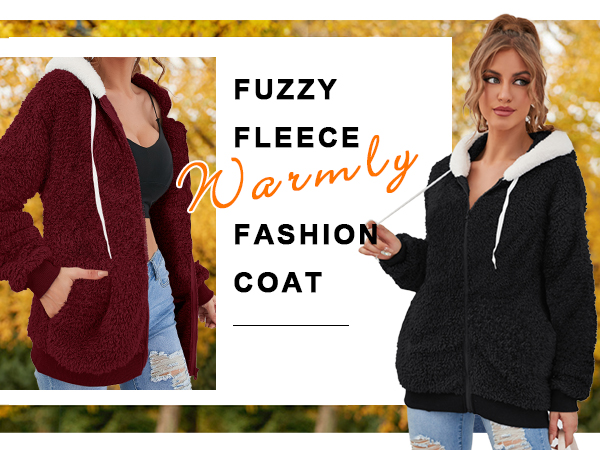 womens fuzzy jacket