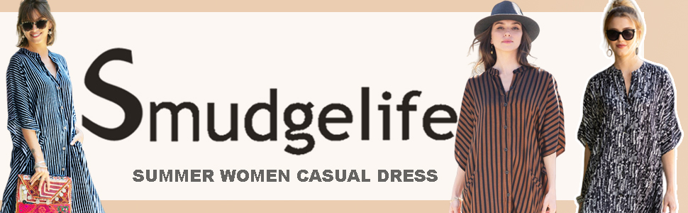 Smudgelife caftan dress for women