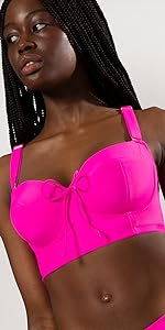 SMART-AND-SEXY-FUCHSIA-CURVY-LONGLINE-SWIM-TOP-SA625