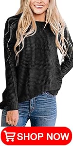 Waffle Knit Pullover Sweater