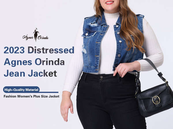 Plus Size Denim Jacket