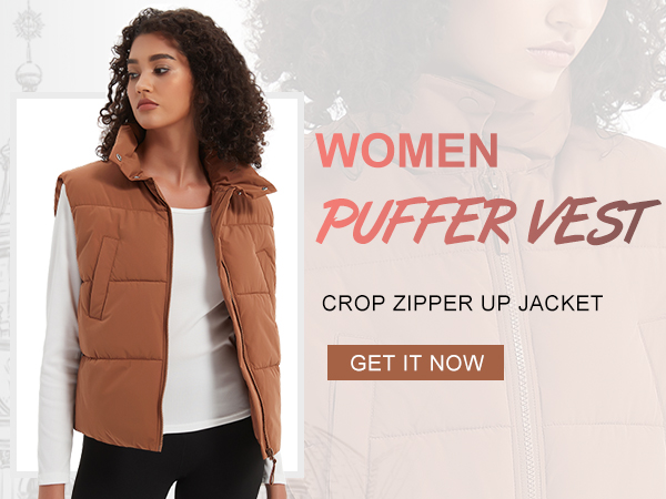 womens puffer vest