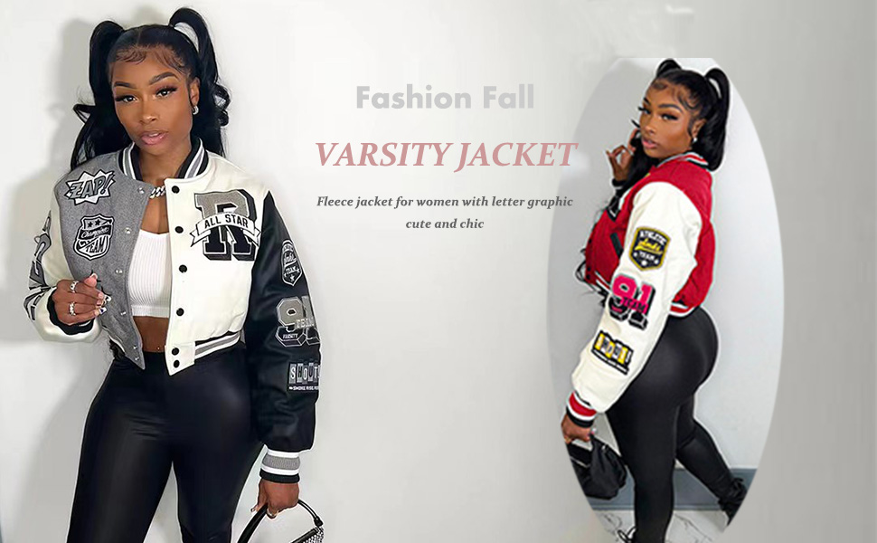 Varsity jacket for women