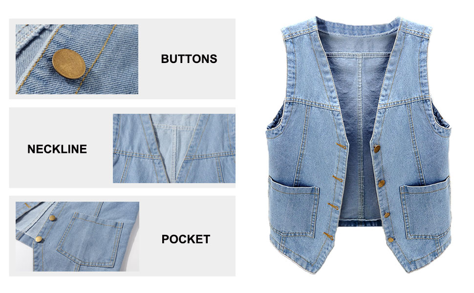 WOMEN Denim Vest