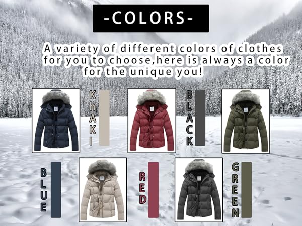 GGleaf Women''s Hooded Warm Winter Coat Quilted Thicken Puffer Jacket with Removable Fur Hood