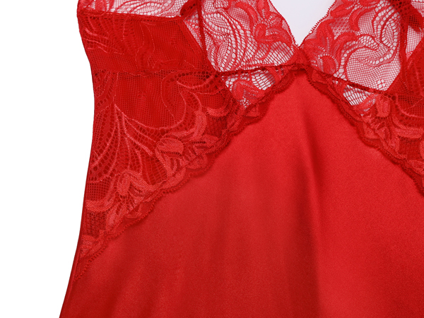 Details for this red nightgown