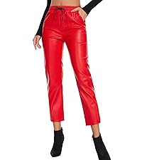 red leather pants