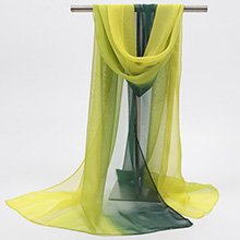 Ombre Yellow Green Sarong Cover up