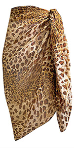 Large Leopard Sarong Cover up