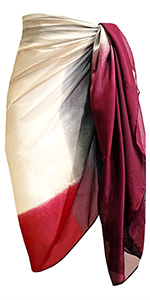 Ombre Black Red Sarong