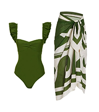 Women Swimsuit with Skirt